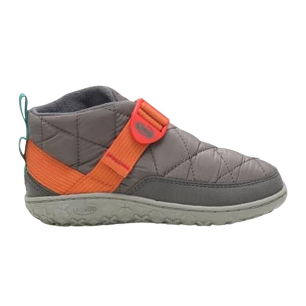 Chaco Kids Ramble Puff Booties US 2.5 M EU 33.5 Grey Orange Water Resistant NIB